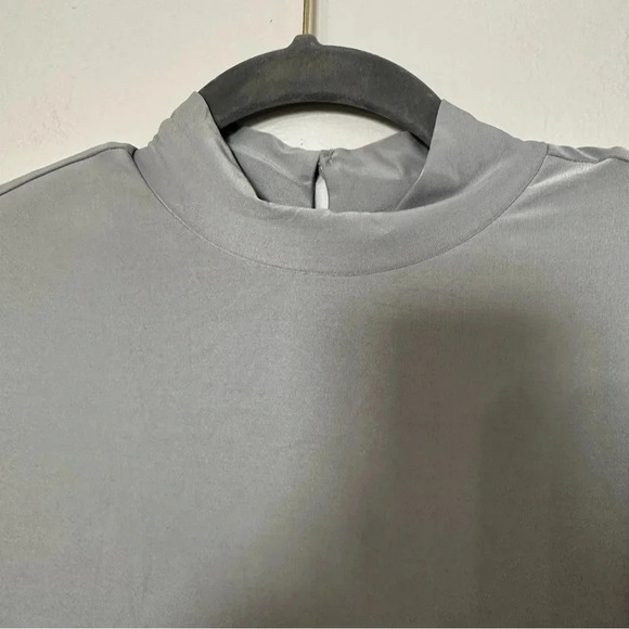 We Are HAH Southern Lady Silver Long Sleeve Open Back Midi Dress NWT - Picture 11 of 16